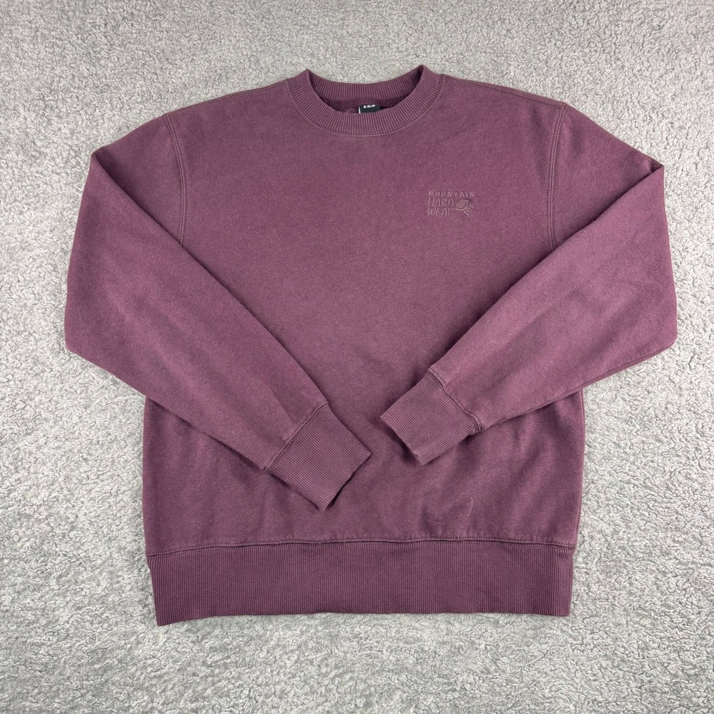 Mountain Hardwear Womens Plum Purple Crewneck Fleece Sweatshirt OL4986 Size S